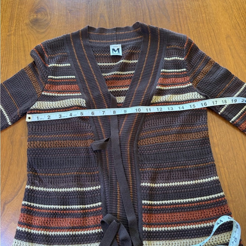 M Missoni Knit Cardigan with Belt - Picture 4 of 9